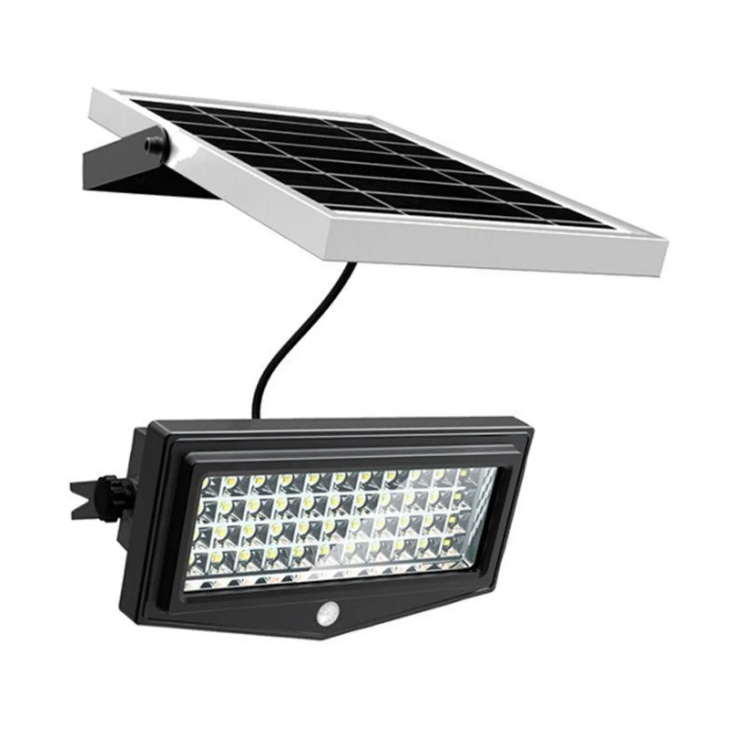 LED Solar Security Flood Light w/ Sensor and Solar Panel 10w 1000 Lumens PRS-05