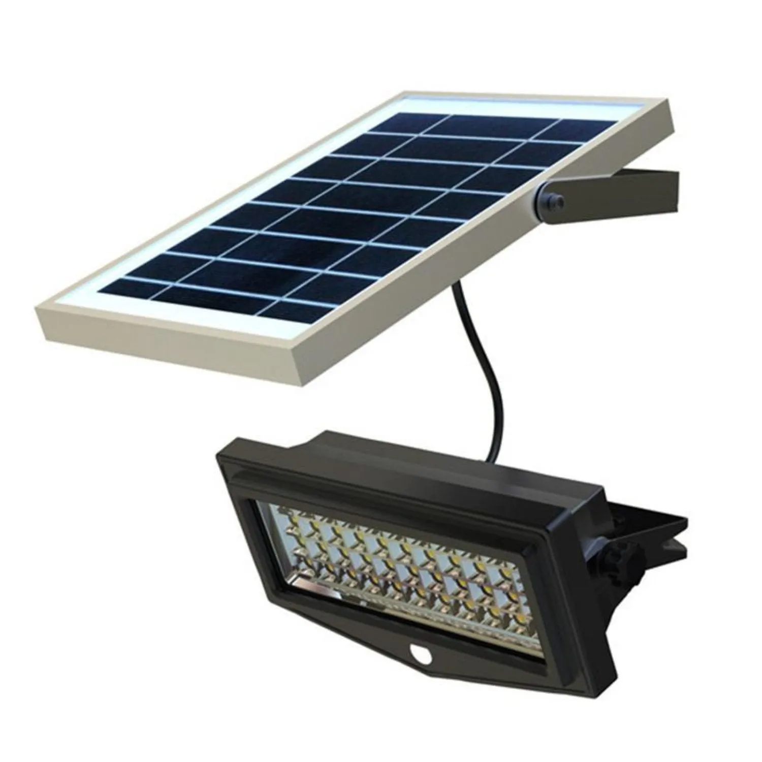 LED Solar Security Flood Light w/ Sensor and Solar Panel 10w 1000 Lumens PRS-05