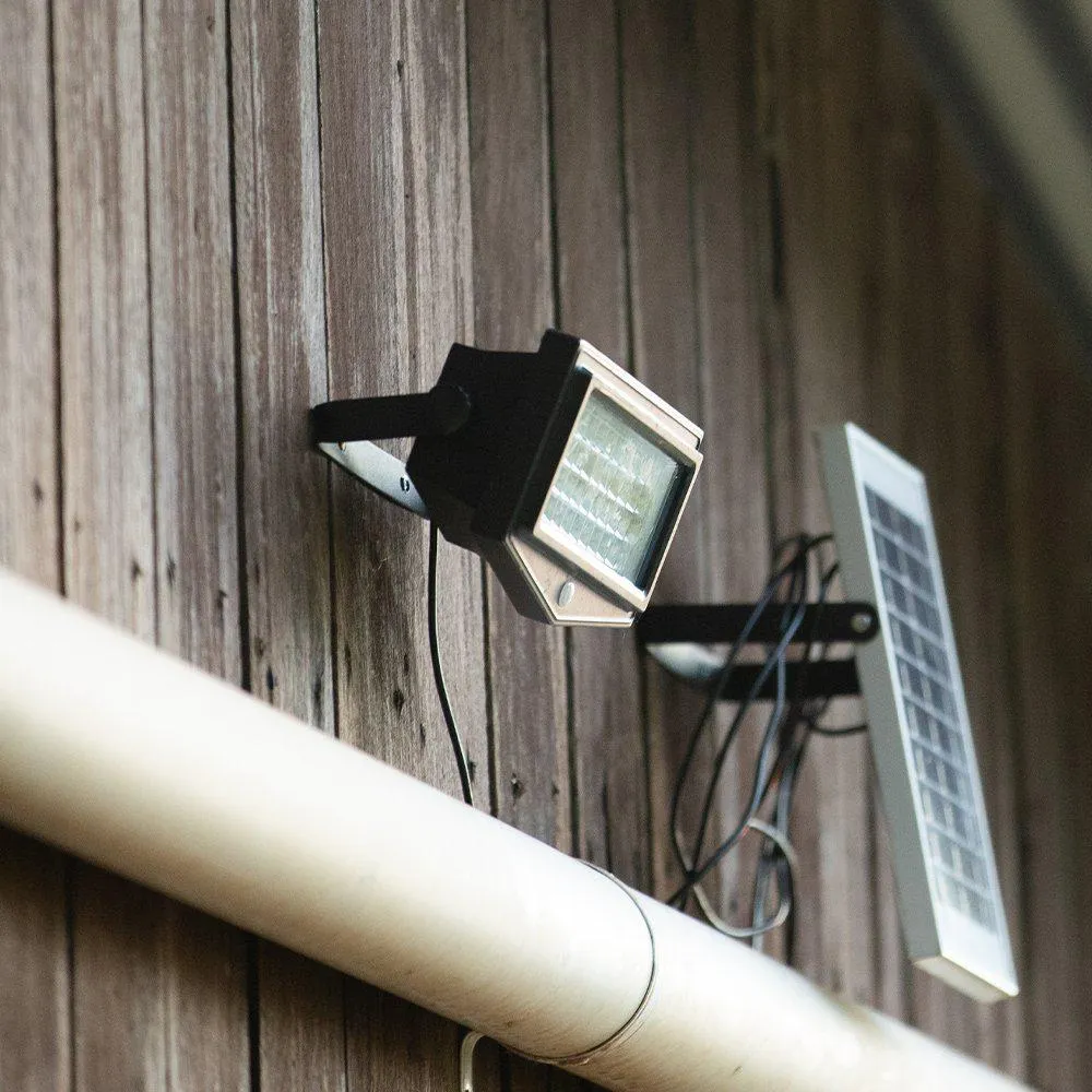 LED Solar Security Flood Light w/ Sensor and Solar Panel 10w 1000 Lumens PRS-05