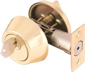 Legend Single Cylinder Deadbolt Keyed Alike 2 Fts Polished Brass 2 Per Pack