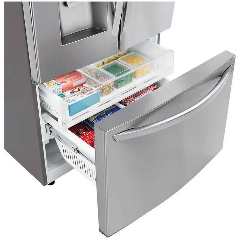 LG 36-inch 27.7 cu. ft. 3-Door French Door Refrigerator with Smart Diagnosis LRFS28XBS