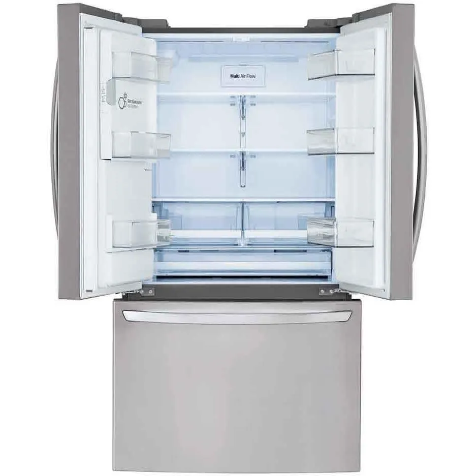 LG 36-inch 27.7 cu. ft. 3-Door French Door Refrigerator with Smart Diagnosis LRFS28XBS