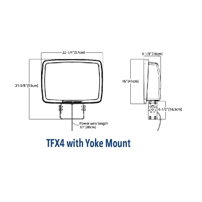 Lithonia Contractor Select TFX4 296W LED Floodlight, Yoke Mount