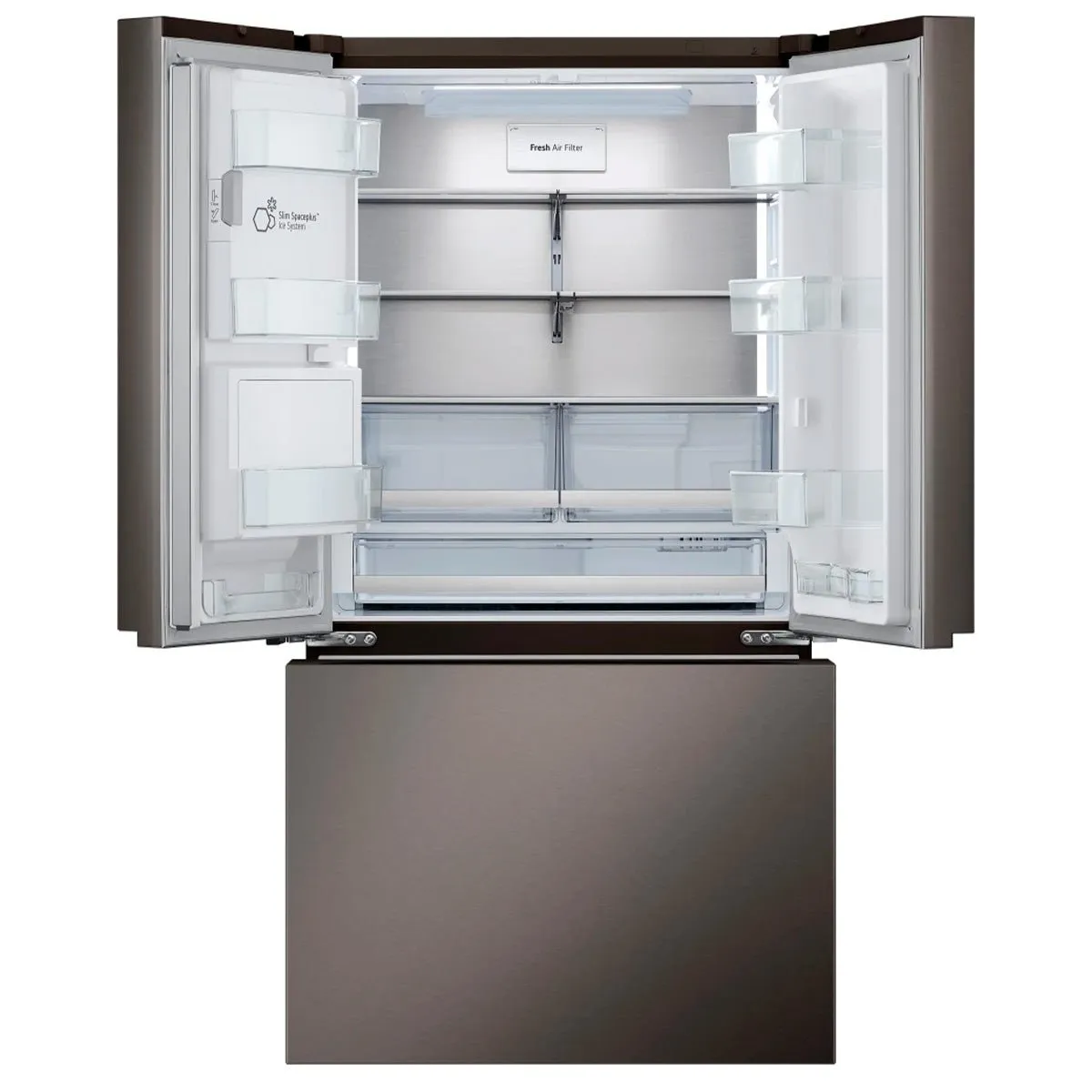 LRYXC2606D - REFRIGERATORS - LG - French 3-Door - Black Stainless - Open Box