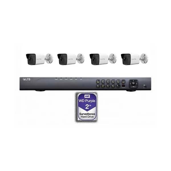 LTS LTN08-4BL4M-2T 4TB 8-Channel NVR Kit with 4x 4MP Mini Bullet IP Cameras