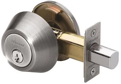 Master Lock Deadbolt Single Cylinder Satin Nickel