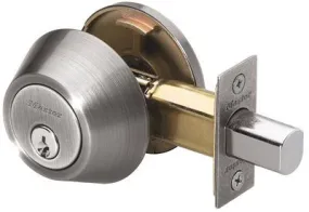 Master Lock Deadbolt Single Cylinder Satin Nickel