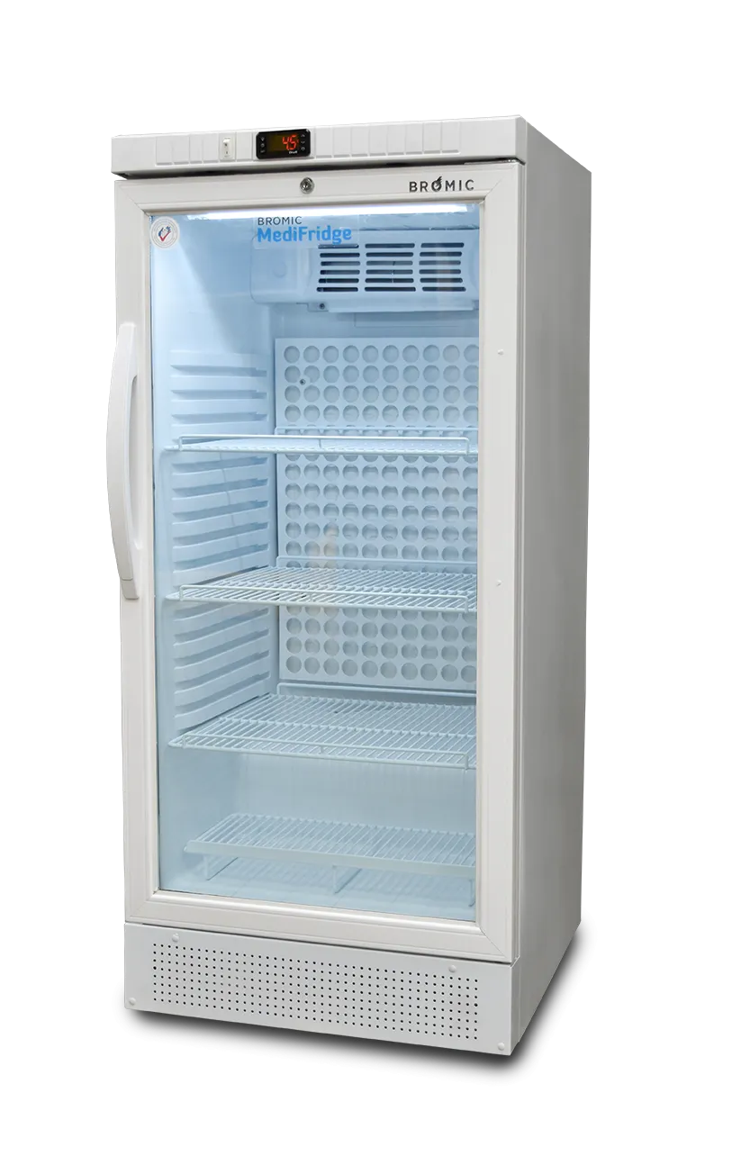 MediFridge Vaccine Fridge - 215L - 1 Glass Door - White - MED0220GD