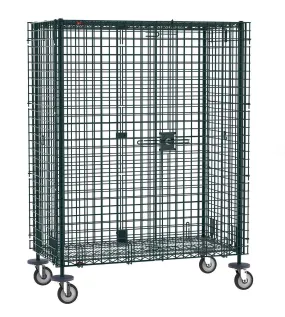 Metro SEC53DK3 Metroseal&reg; Green Security Cart, fits 24" x 36" Shelves