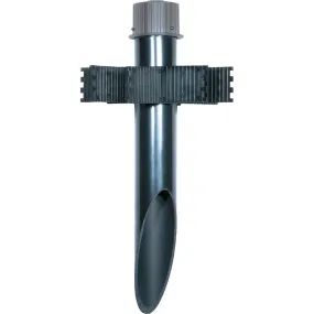 Mounting Post - 2" Diameter - Light Gray Finish Cap