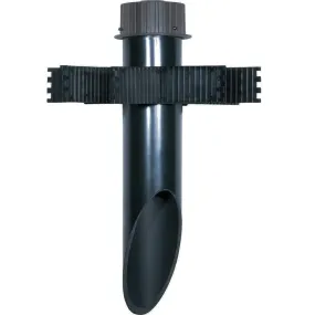 Mounting Post - 3" Diameter - Dark Gray Finish Cap