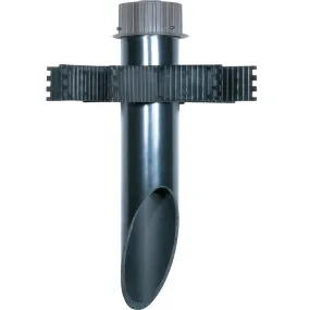 Mounting Post - 3" Diameter - Light Gray Finish Cap