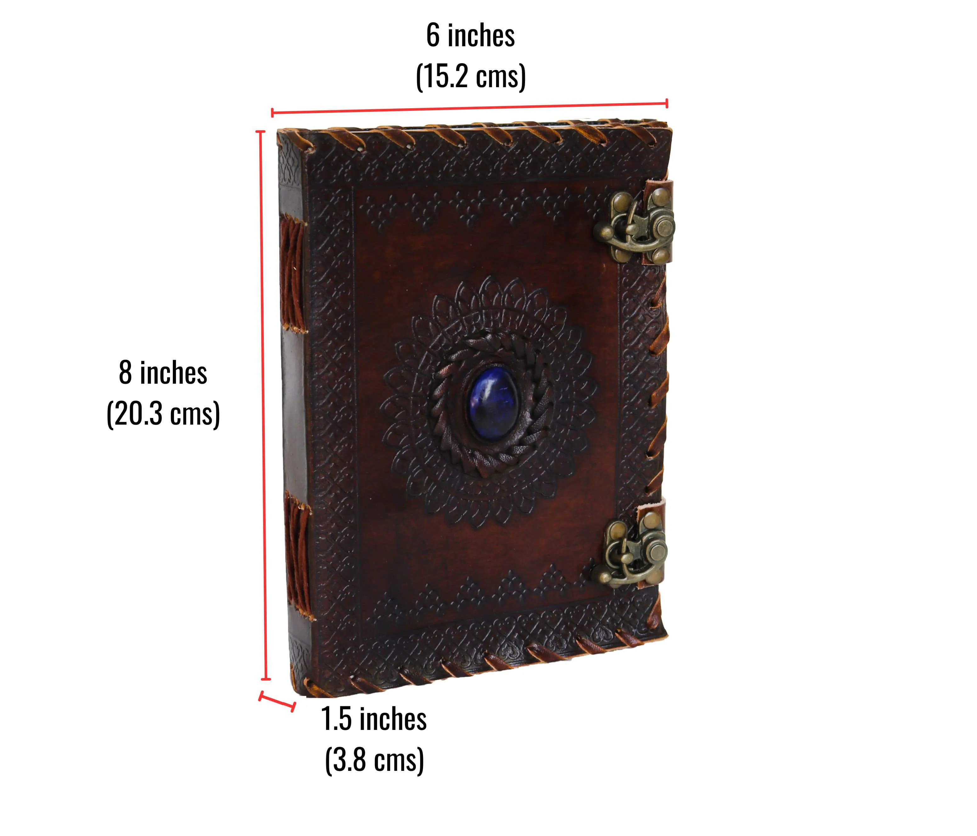 Mystical Blue Stone Journal with 2 Locks