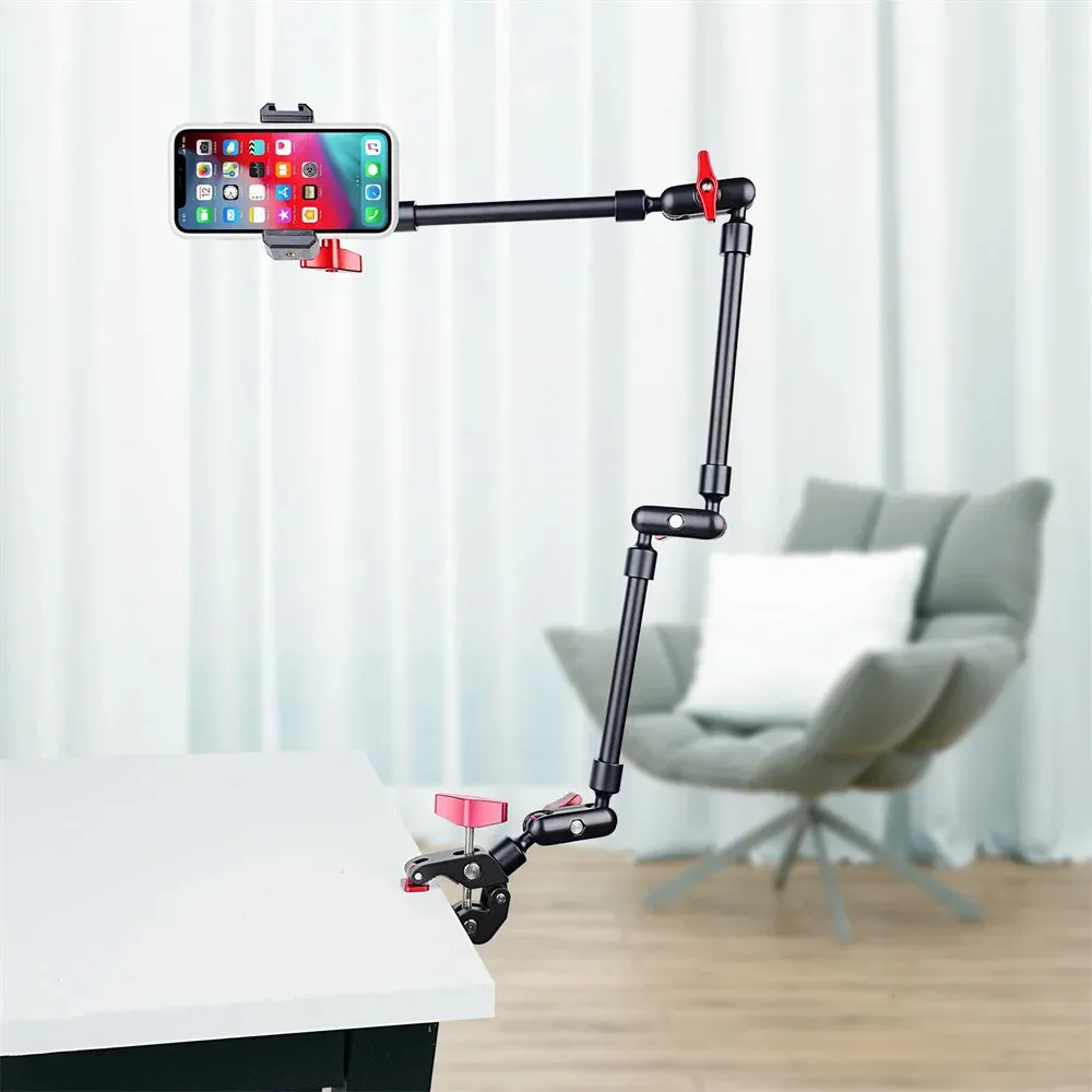 New 32inch VRIG Magic Arm Phone Stand for Mobile Phone Camera or Webcam for Vlogging, Recording, Photographers or Influencers