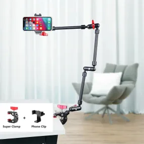 New 32inch VRIG Magic Arm Phone Stand for Mobile Phone Camera or Webcam for Vlogging, Recording, Photographers or Influencers