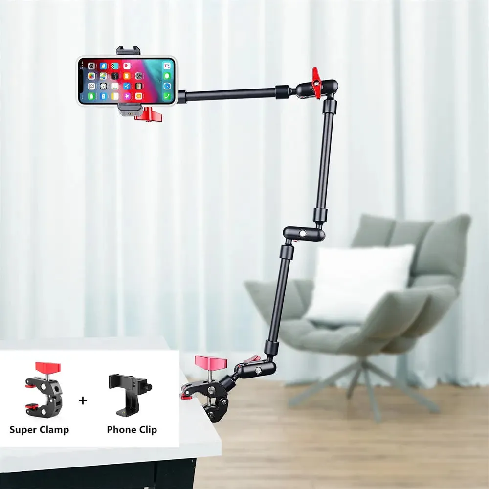 New 32inch VRIG Magic Arm Phone Stand for Mobile Phone Camera or Webcam for Vlogging, Recording, Photographers or Influencers