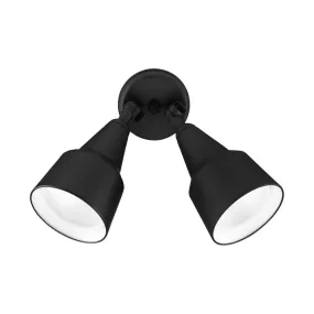 NICOR 300w 120v Black Double Cone Shaped Adjustable Security Flood Light