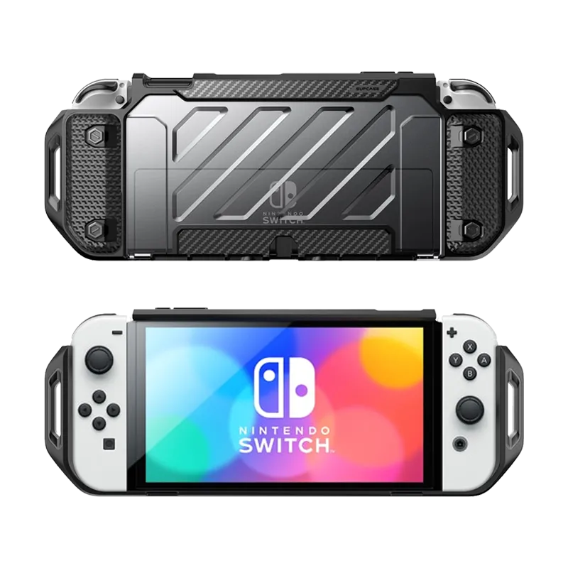 Nintendo Switch OLED Unicorn Beetle PRO Dockable Grip Case(open box)-Clear