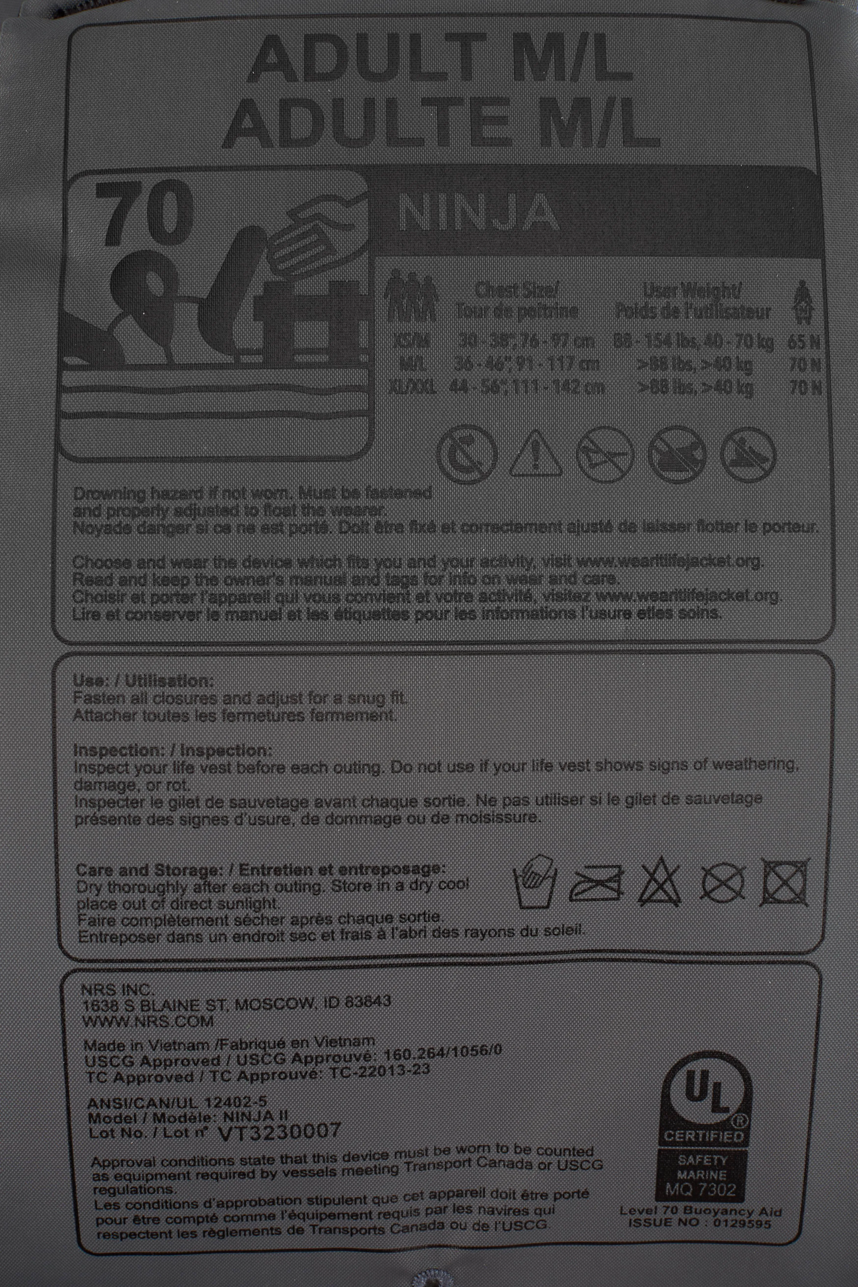 NRS Ninja PFD