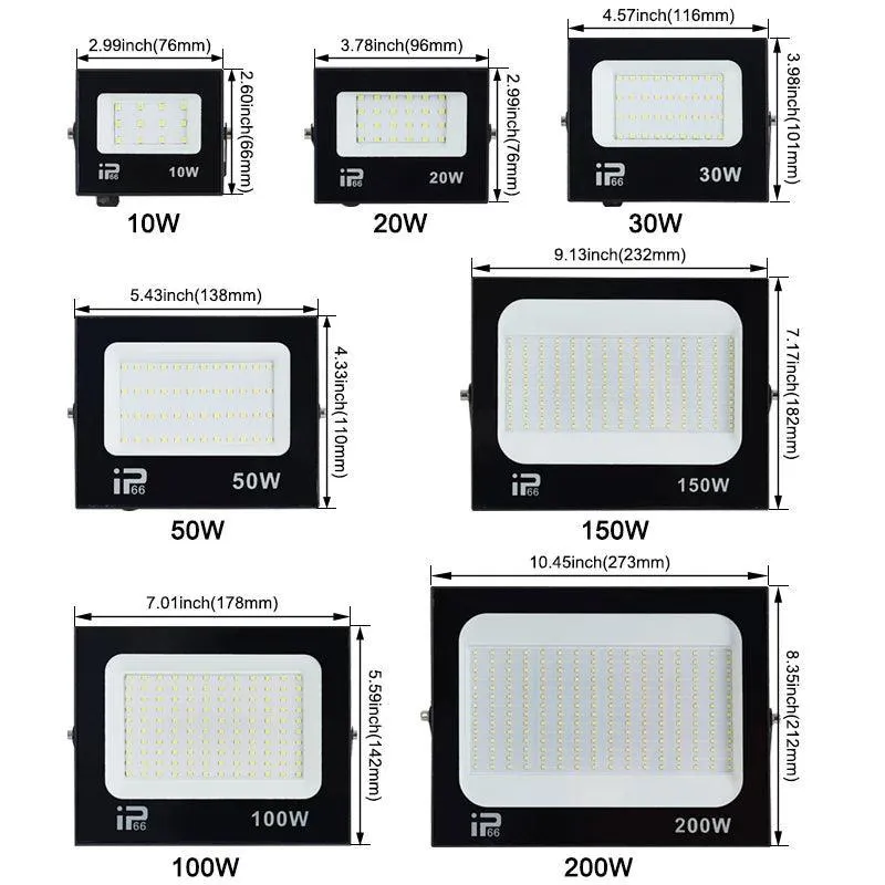 Outdoor LED Black Garden Floodlights: Stylish Lighting Solution for Outdoor Spaces