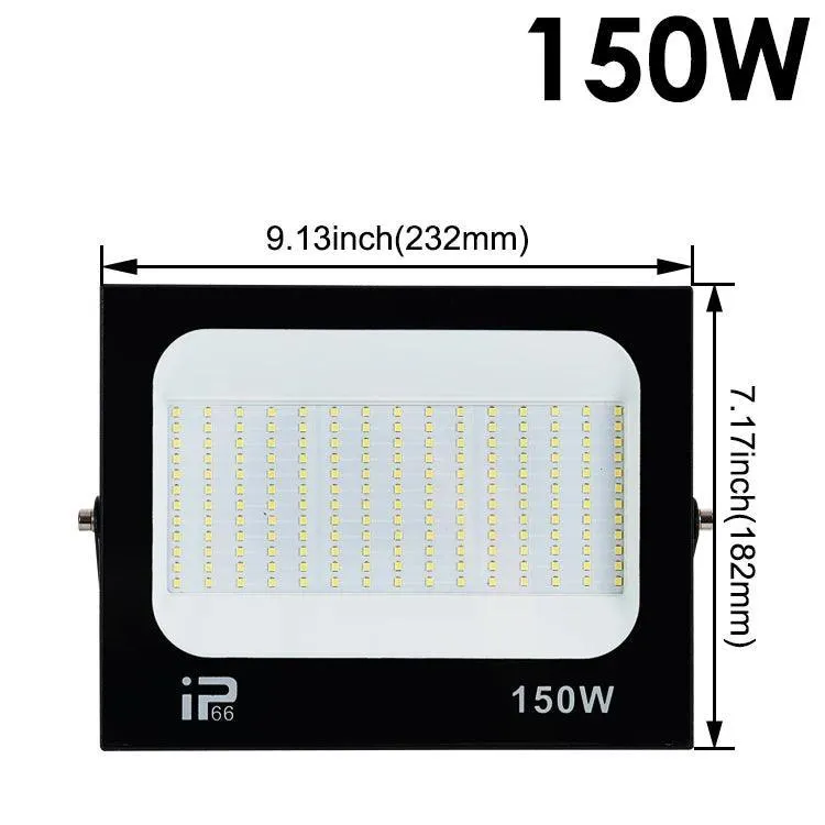 Outdoor LED Black Garden Floodlights: Stylish Lighting Solution for Outdoor Spaces