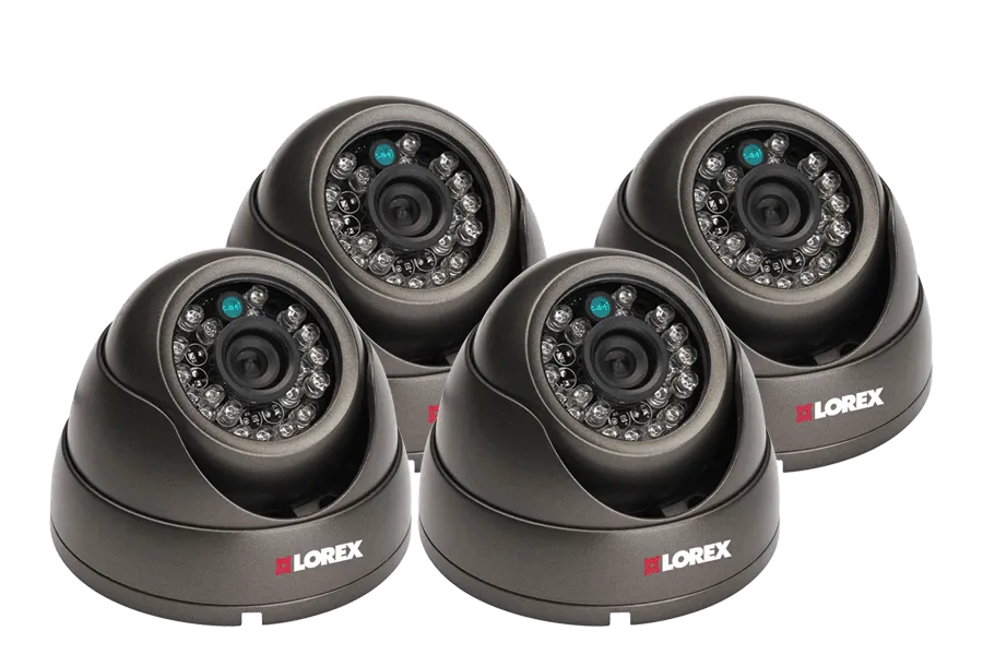 Outdoor security camera varifocal 700TVL domes - 4 Pack