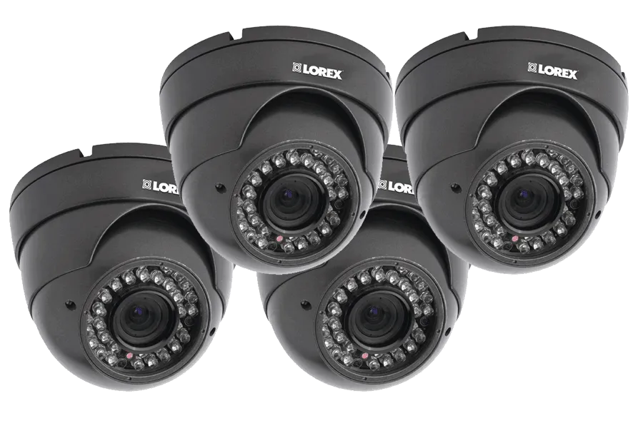 Outdoor security camera varifocal 700TVL domes - 4 Pack