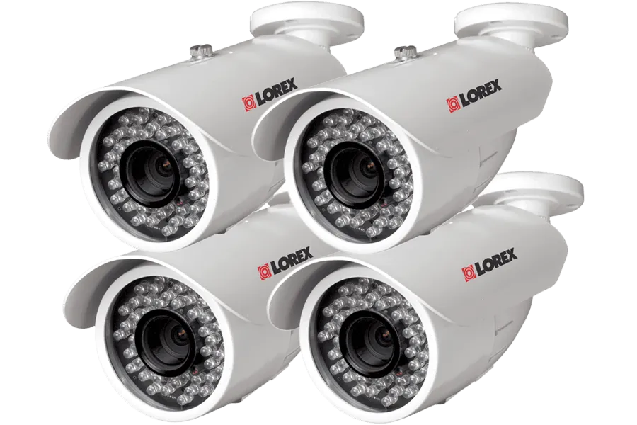 Outdoor security cameras with 600 TVL - (4 pack)