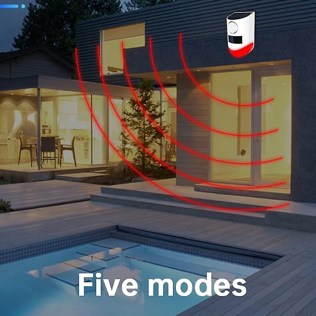Outdoor Solar Motion Anti-Thief Alarm With Remote Control Ct80