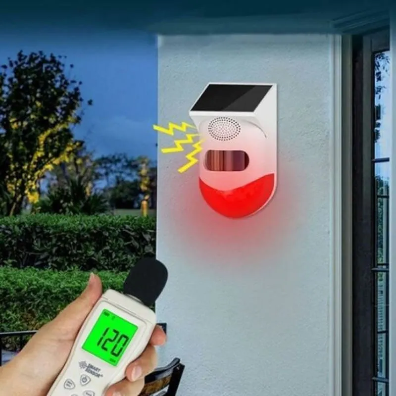 Outdoor Solar Motion Anti-Thief Alarm With Remote Control Ct80
