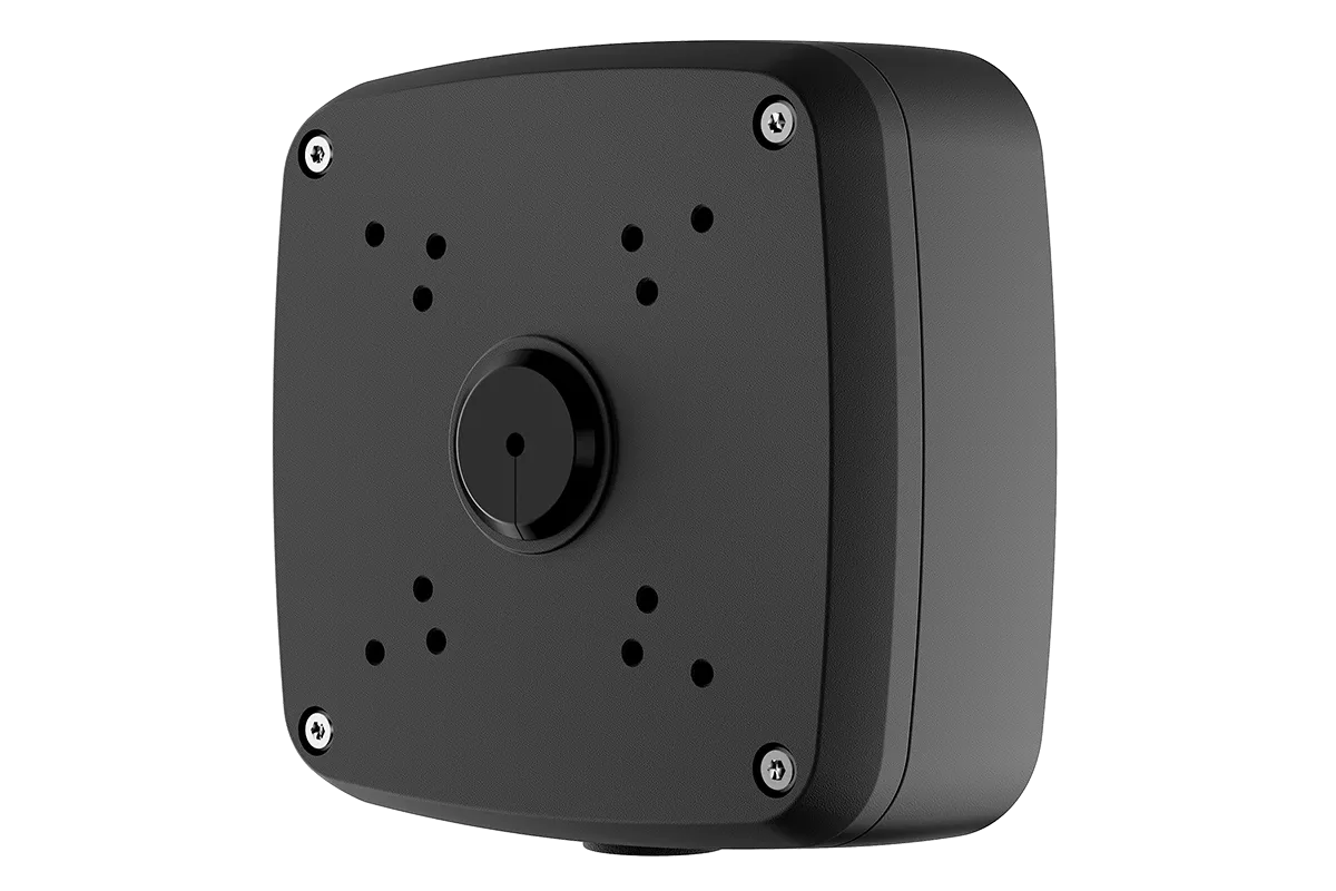 Outdoor Square Junction Box for 4 Screw Base Cameras (Metal)