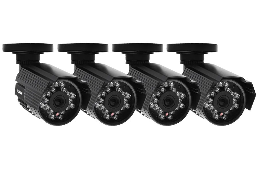 Outdoor surveillance cameras with audio (4 Pack)