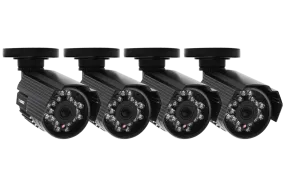 Outdoor surveillance cameras with audio (4 Pack)