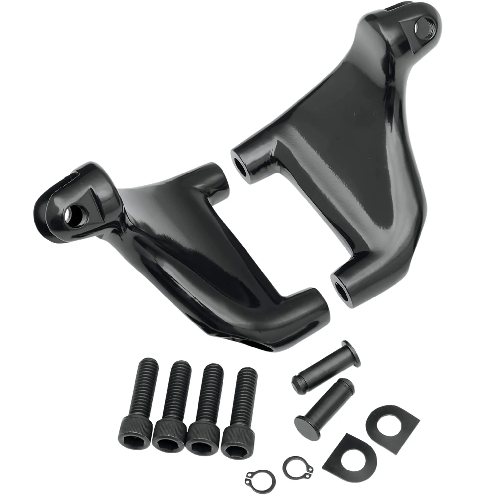 Passenger Footpeg Mounting Kit - Black - 2004-2013 Harley-Davidson Sportster XL