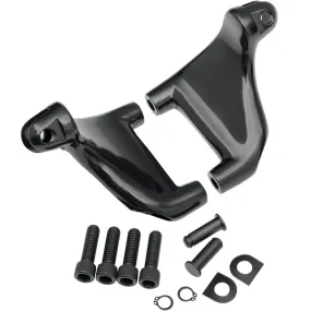 Passenger Footpeg Mounting Kit - Black - 2004-2013 Harley-Davidson Sportster XL