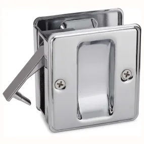 Pocket Door Lock, Passage, 2 1/2 In. X 2 3/4 In.