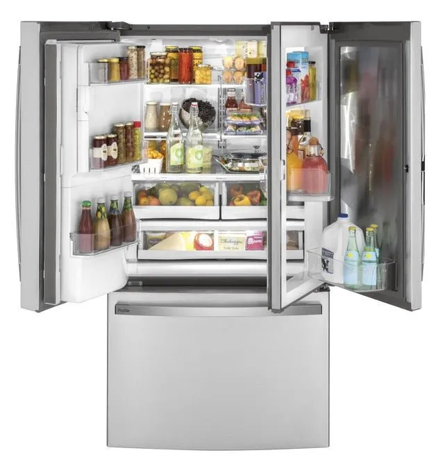 PYD22KYNFS - REFRIGERATORS - GE Profile - French 3-Door - Stainless Steel - Open Box