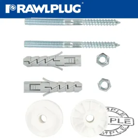 RAWLPLUG WASHBASIN MOUNTING KIT SOLID WALLS RAW R-S1-KPU120NC