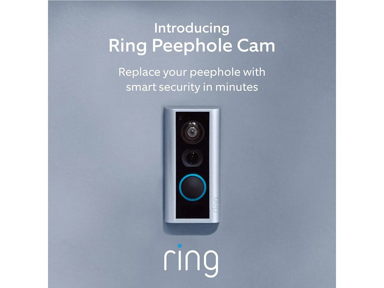 Ring Peephole Cam Video Doorbell Smart, Compact HD Video Wifi Doorbell