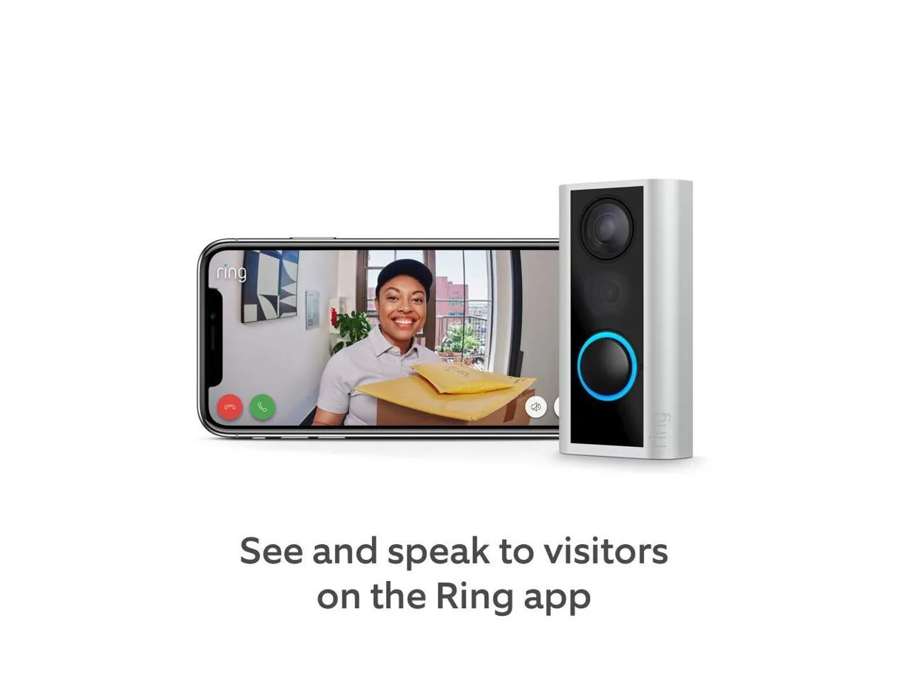 Ring Peephole Cam Video Doorbell Smart, Compact HD Video Wifi Doorbell