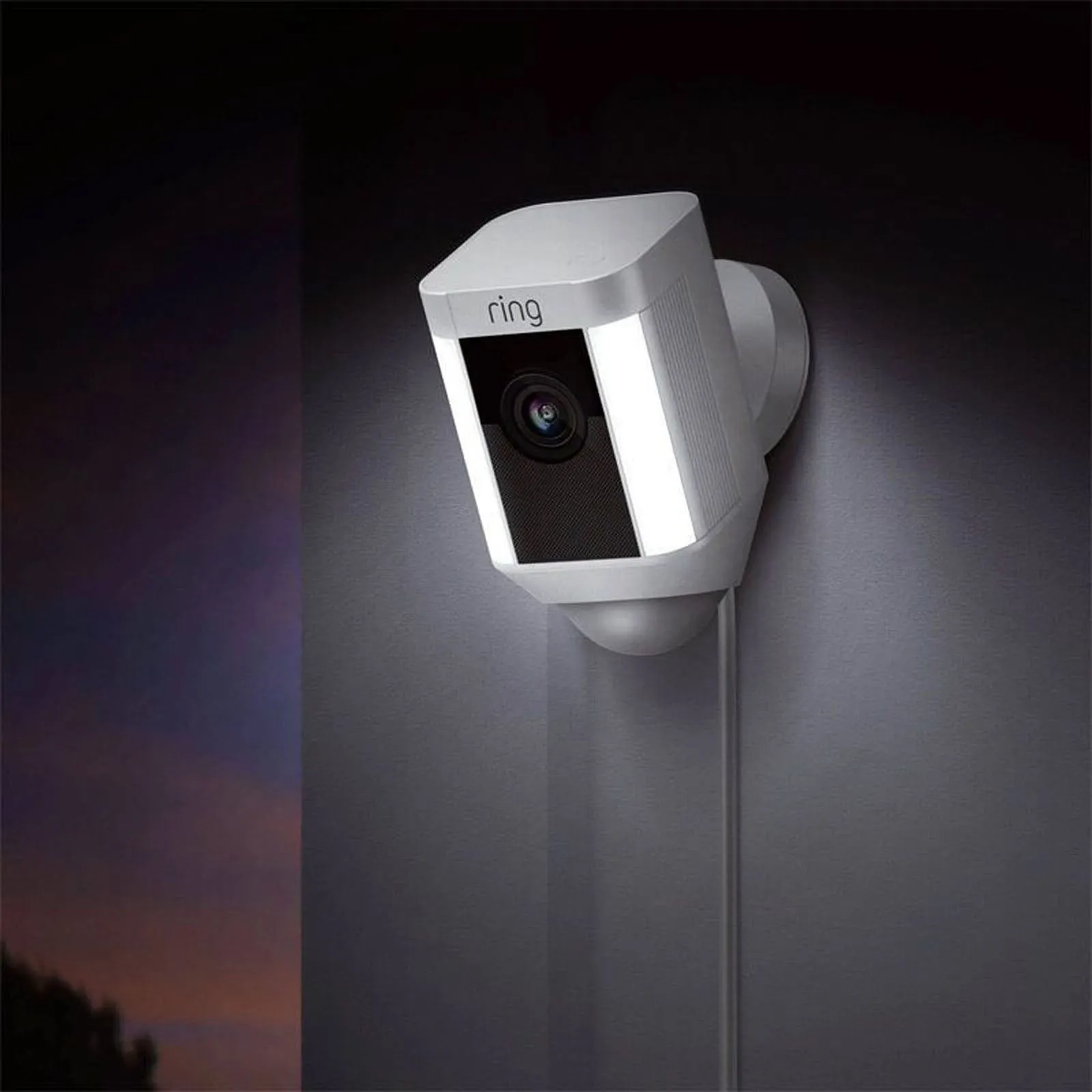 Ring Spotlight Surveillance Camera 8SH2P7-WEU0 Wired White 1080p HD Live View