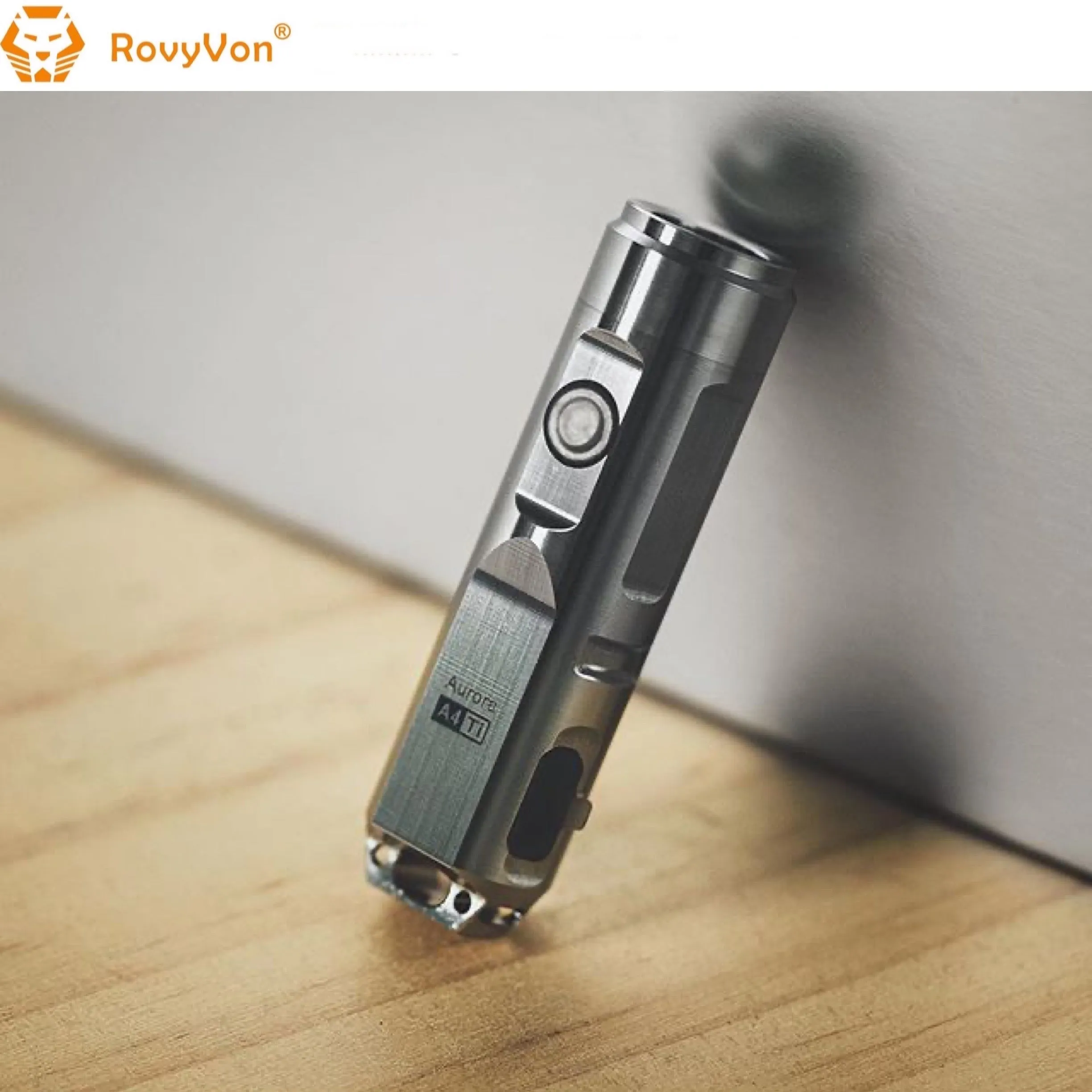RovyVon Aurora A4x Titanium EDC Keychain Flashlight