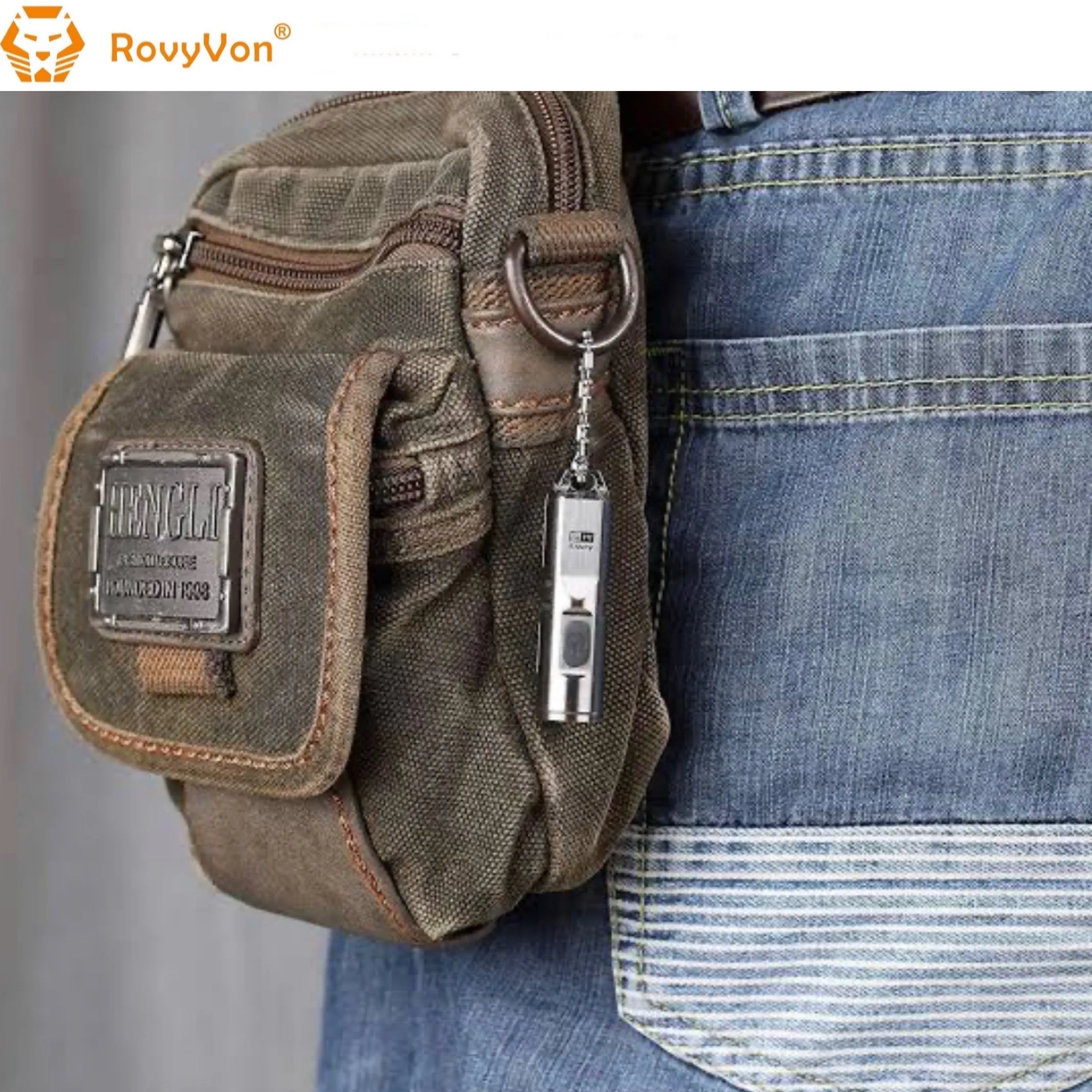 RovyVon Aurora A4x Titanium EDC Keychain Flashlight
