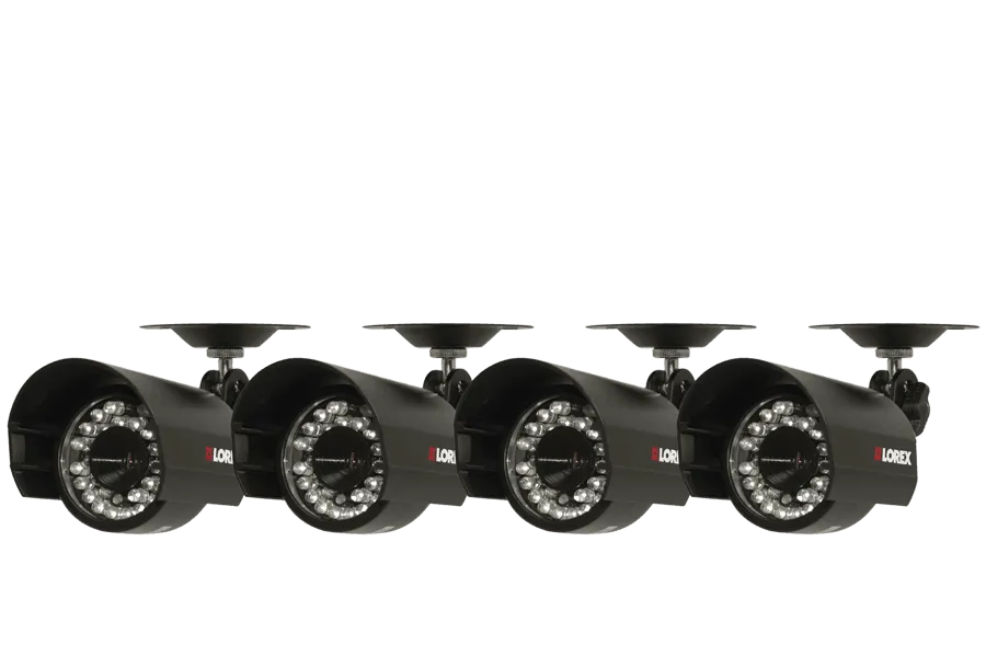 Security surveillance cameras weatherproof with 75ft night vision