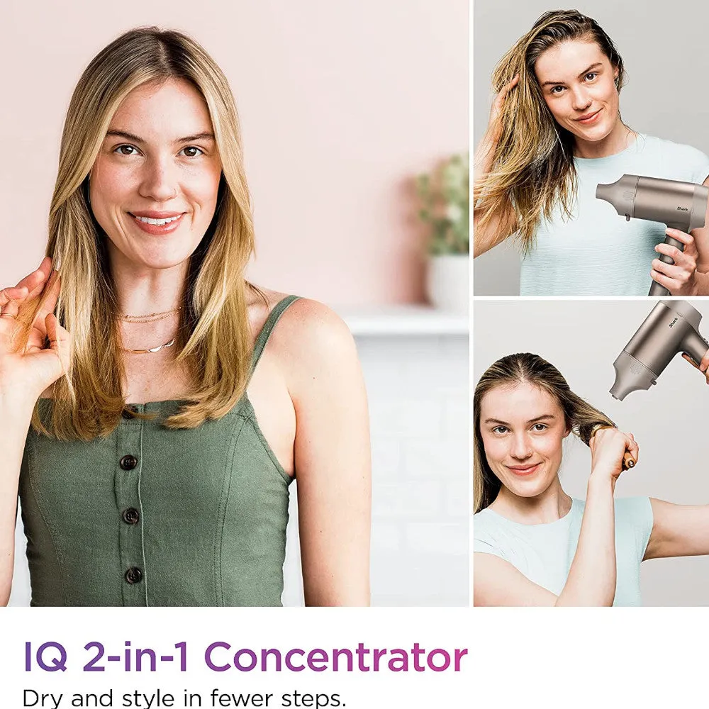 SHARK Blow Dryer HyperAIR Fast-Drying with IQ 2-in-1 Concentrator - Factory serviced with Home Essentials warranty - HD102C