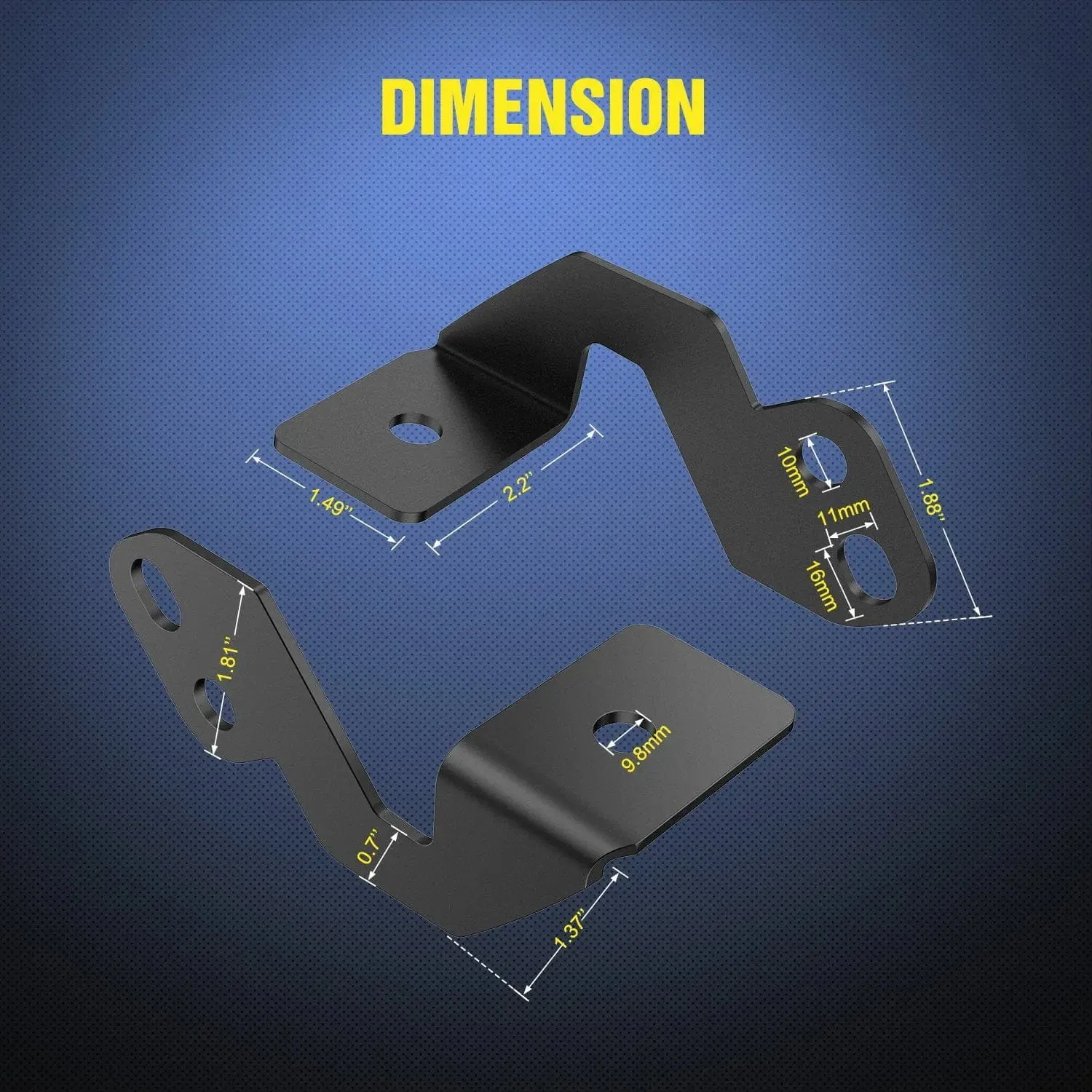 Side Pillar Mounts For 2014-2018 Polaris RZR XP 1000 RZR 900