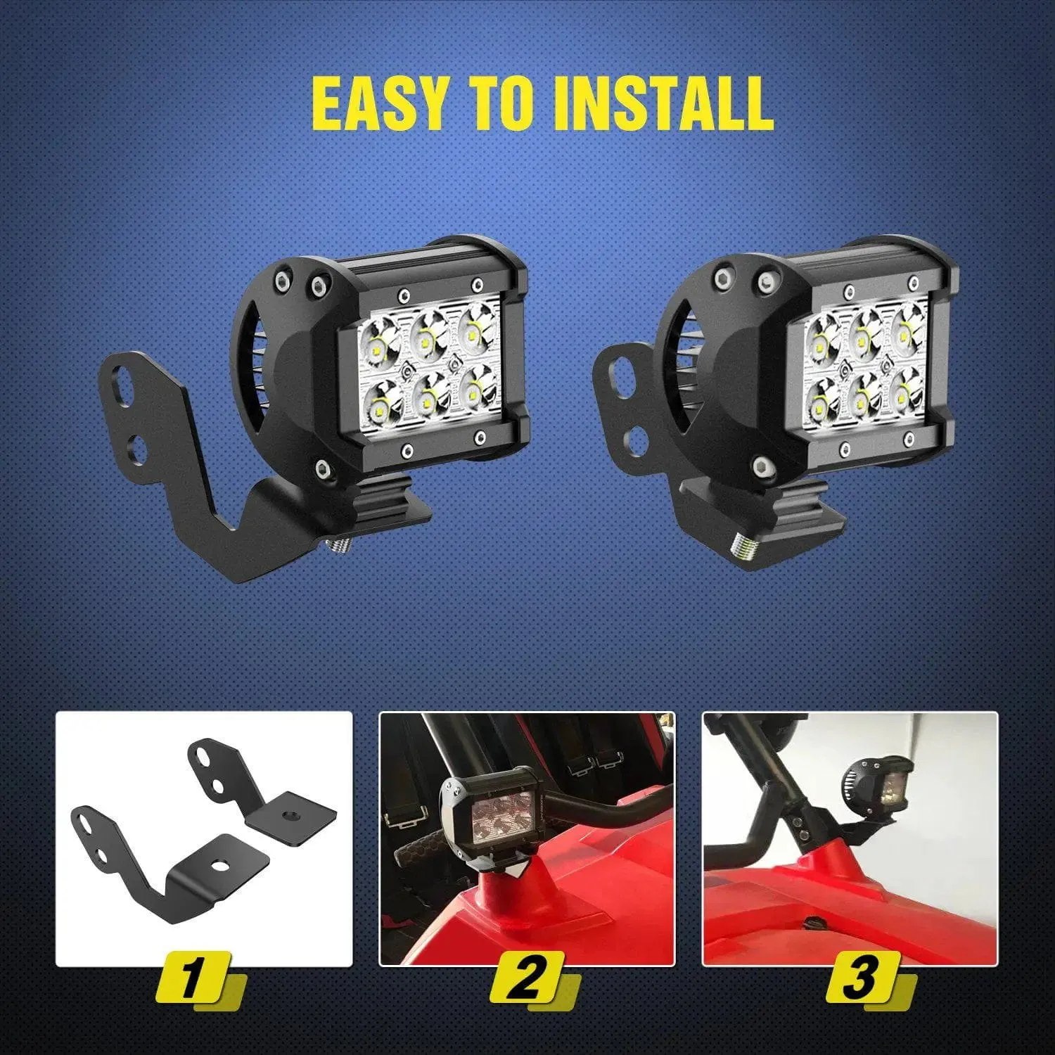 Side Pillar Mounts For 2014-2018 Polaris RZR XP 1000 RZR 900