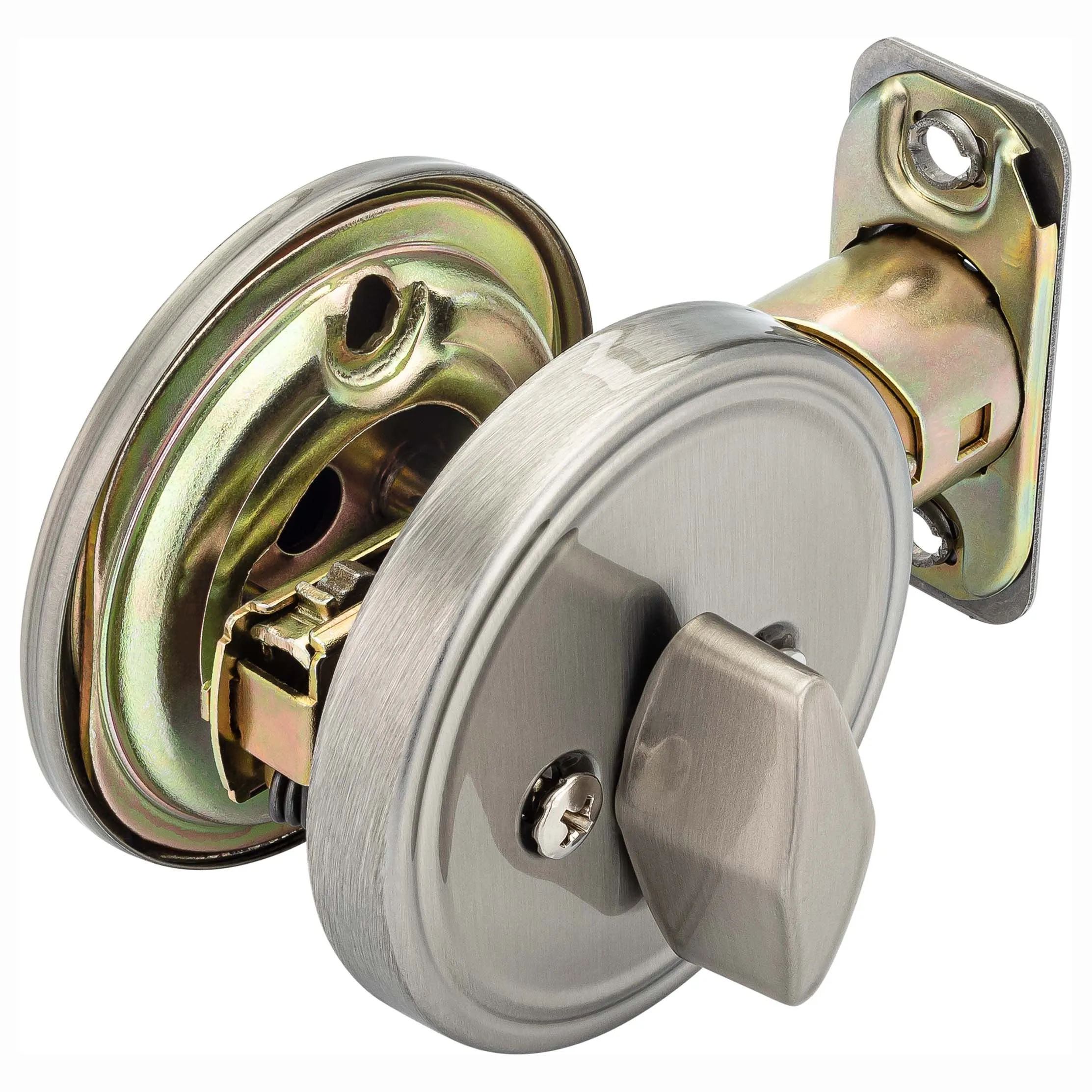 Single Sided Keyless Deadbolt With Exterior Plate