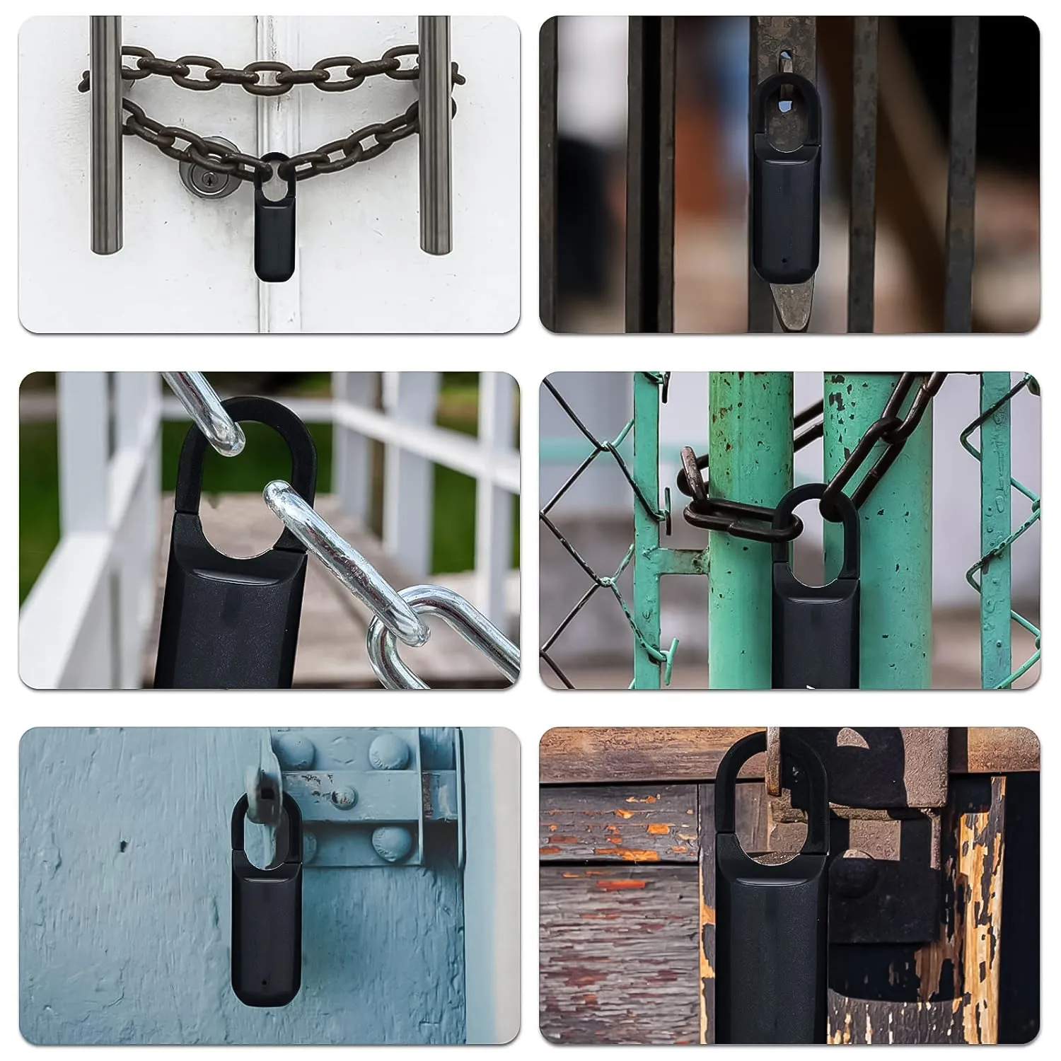Small USB Rechargeable Smart Fingerprint Padlock (1 Pc)