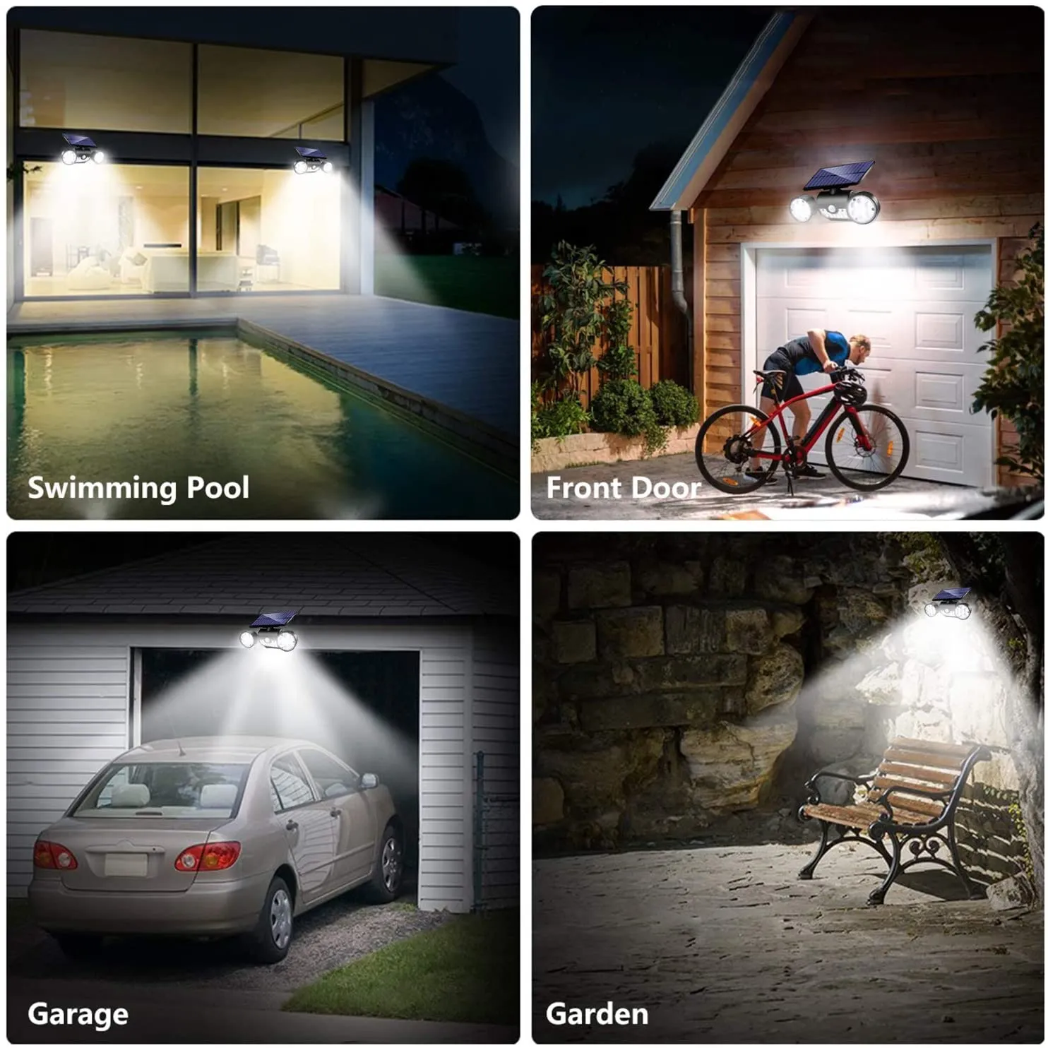 Solar Powered Motion Sensing Security Light
